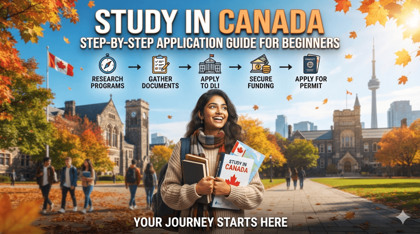 Study in Canada: Step-by-Step Application Guide for Beginners